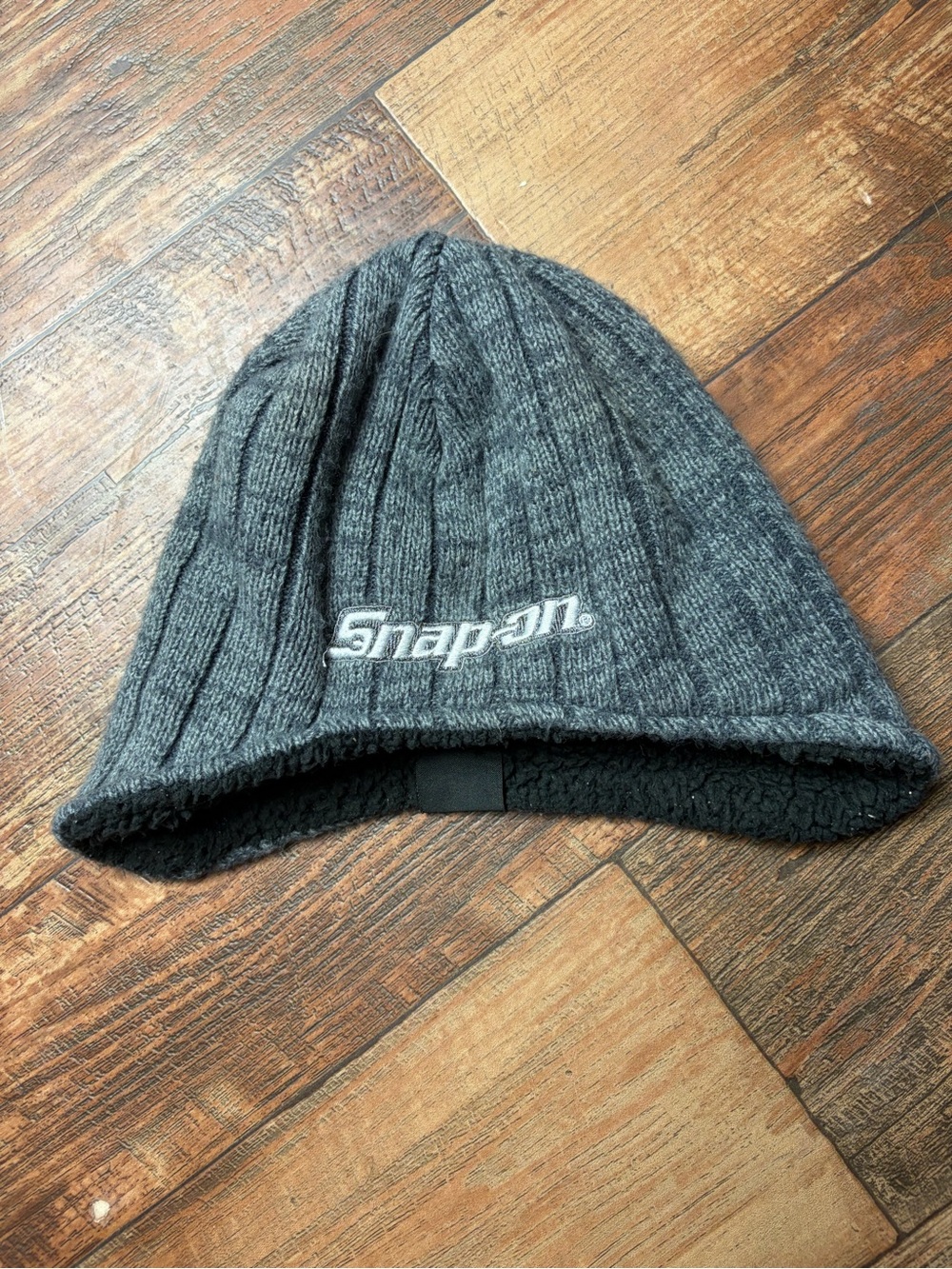 Snap on beanie hat adult
